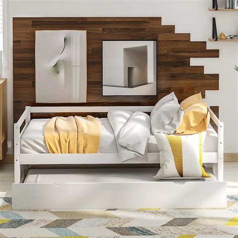 Buy Harper & Bright Designs Wood Daybed with a Trundle, Trundle Daybed ...