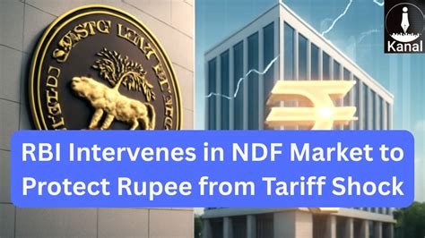RBI Steps Up NDF Interventions to Shield Rupee from Tariff-Driven Pressures
