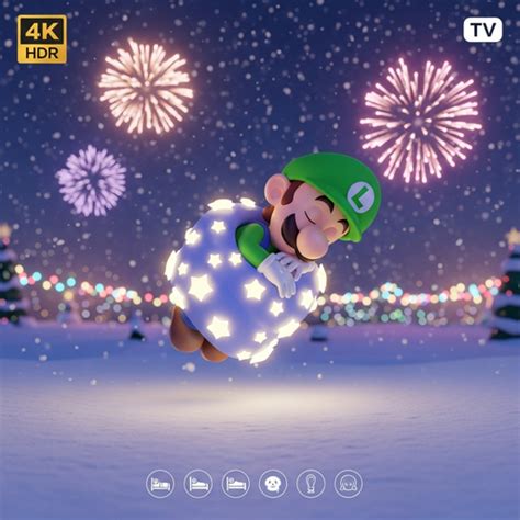 Happy New Year Luigi: Haunted Mansion Ambience & Calm Sleep Sounds Fire ...