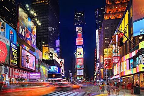 美国纽约时代广场夜景图片