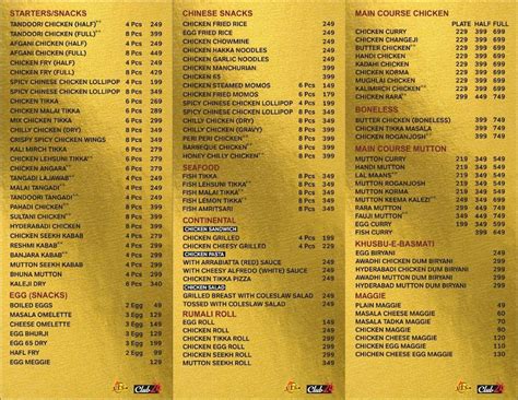 Menu at The Urban Food Company, Jaipur