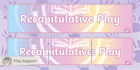 Recapitulative Play Icon Display Banner