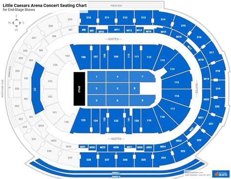 Little Caesars Arena Concert Seating Chart - RateYourSeats.com
