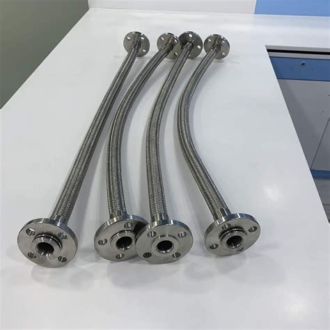 1" SS 304 CORRUGATED HOSE WITH SINGLE WIRE BRAID BOTH END SS 304 ASA 1 ...