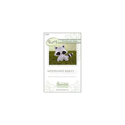 Raccoon Sewing Pattern - Woodland Stuffed Animal | Ubuy India