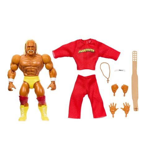 WWE Wrestling Toy - Retro Style Hulk Hogan Action Figure, Poseable with ...