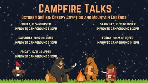 Campfire Talks: Creepy Cryptids and Mountain Legends, 19644 Hwy. 281 ...