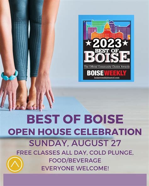 Best of Boise OPEN HOUSE - Free classes, cold plunge and food/beverage ...