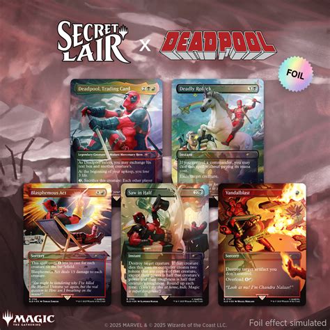 Secret Lair x Marvel’s Deadpool Foil Edition – Magic Bazaar