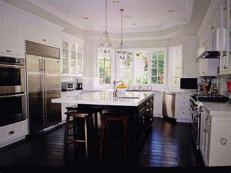 Cool Dark Hardwood Floors In Kitchen Ideas - Painting Bedroom Walls