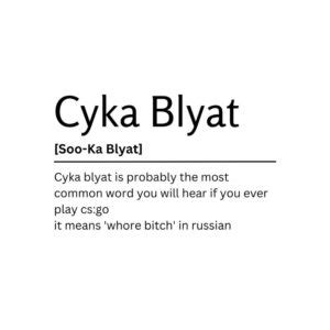 Blyat: El insulto ruso que conquistó internet | CityGame