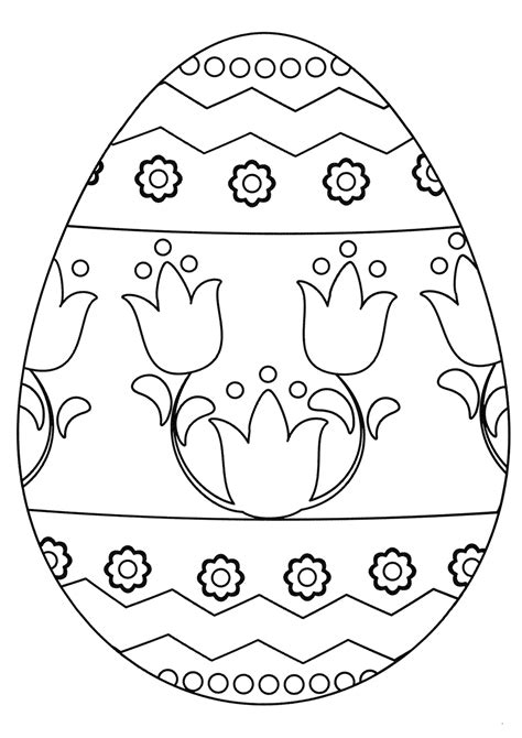 Coloring Pages Easter Eggs Printable