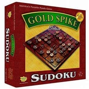 Golden Spike Deluxe Wooden Sudoku Board Game - A Sudoku Game Board ...