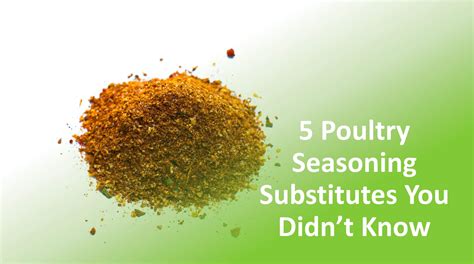 5 Poultry Seasoning Substitutes You Didn't Know
