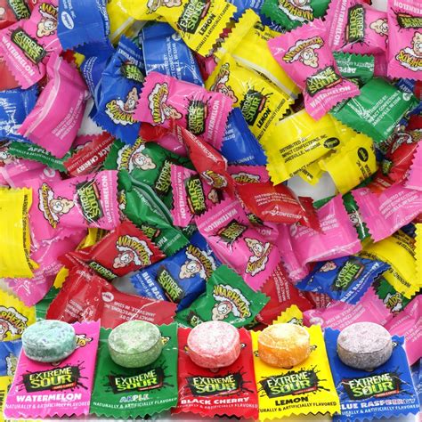 Warheads Sour Candy Flavors Warheads Extreme Sour Hard Candy Bag 56g