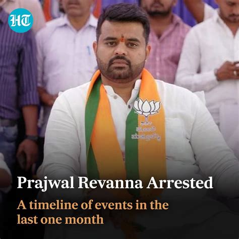 Prajwal's month-long fugitivity ends as he was finally arrested today in Bengaluru. Take a look ...