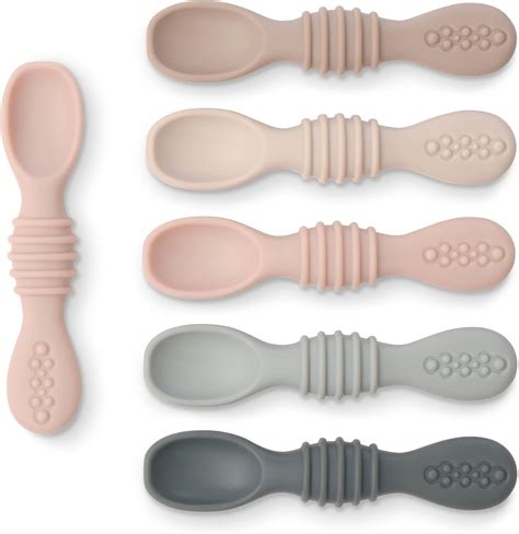 Amazon.com: Silicone Baby Spoon, Baby Led Weaning, First Stage Baby ...