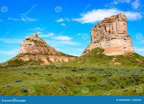 Courthouse and Jail Rocks stock photo. Image of escarpment - 65046058