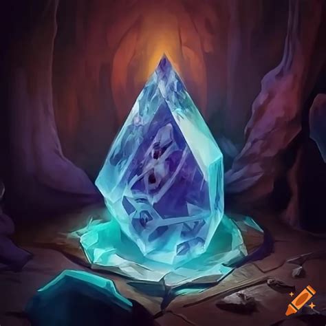 D&D style mana crystal on Craiyon