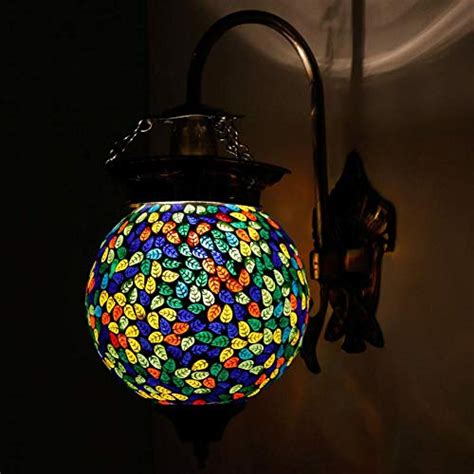 Earthenmetal Ball Shaped Glass Wall lamp for Living & Home Decoration ...