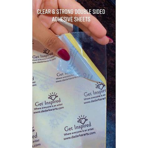 A3 Double Sided Clear Adhesive Sheets- Pk/10 Sheets – Get Inspired ...