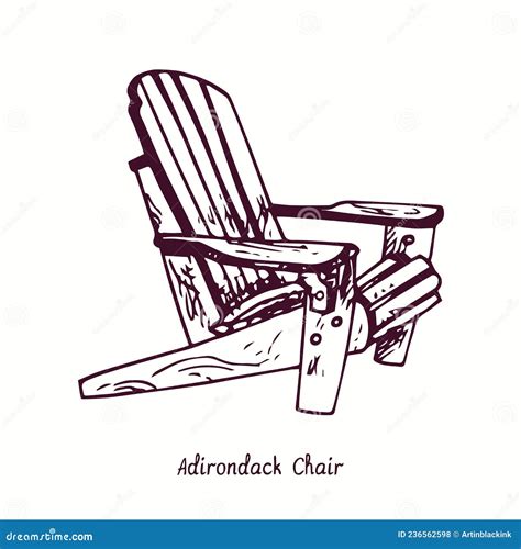 Adirondack Chair Sketch Modern Adirondack Chair Woodworking Plans