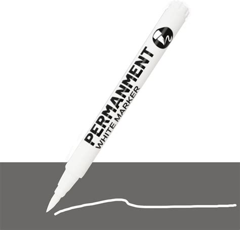 Amazon.com : Artline White Permanent Fabric Markers pen for clothing (2 ...
