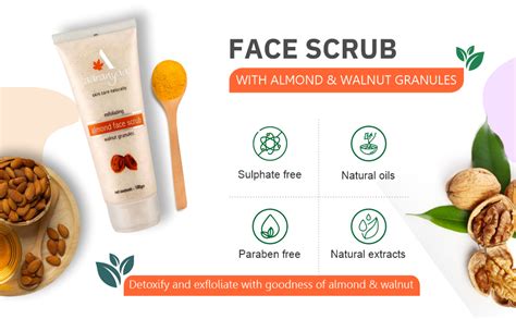 Buy Aaranyaa Face Scrub With Almond & Walnut (100gm) | Exfoliate Scrub ...