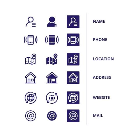 Business Card Icons TextFormat 的图像结果