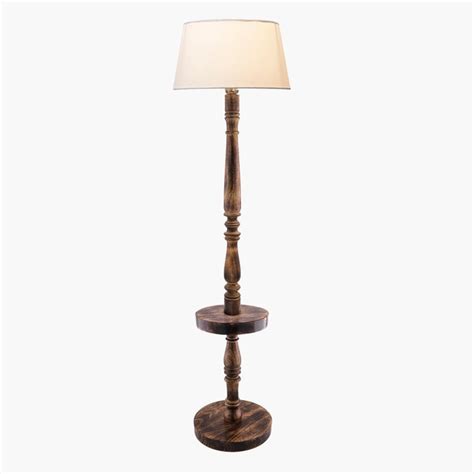 Buy HOMESAKE Wooden Floor Lamp from Homesake at just INR 6798.0