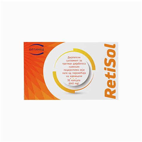 Retisol za dijabetesnu retinopatiju - Optimed