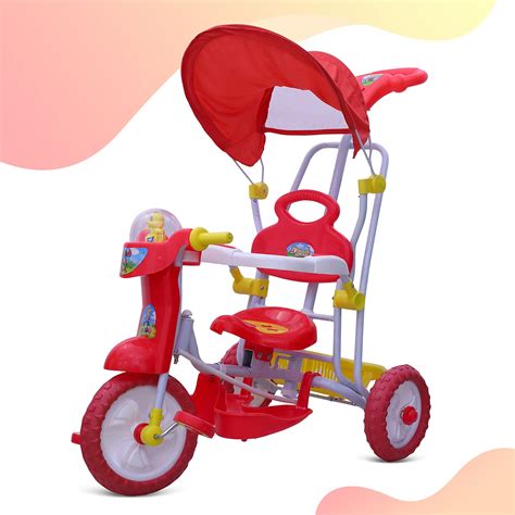 NHR Dash Kids Vega Musical Tricycle with Canopy, Storage Basket, Foot ...