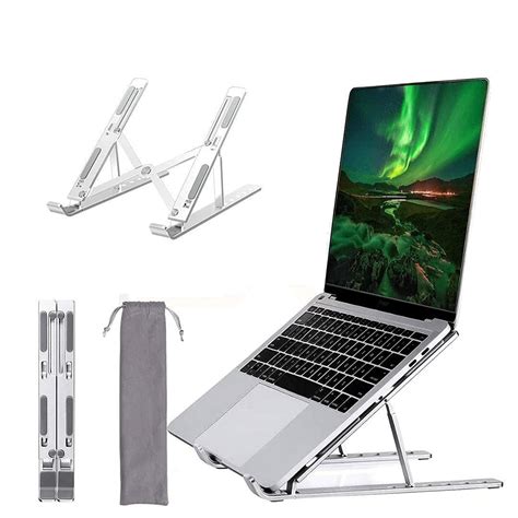 Dyazo 6 Angles Adjustable Aluminum Ergonomic Foldable Portable Tabletop ...