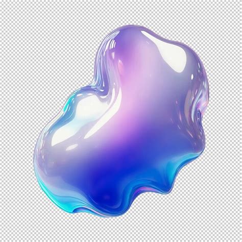 Iridescent 3d sculptures with fluid designs and smooth gradients ...