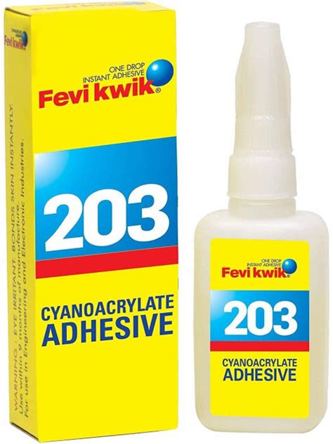 Pidilite Fevikwik 203 Cyanoacrylate Adhesive ( 5 U x 20 ml each ...