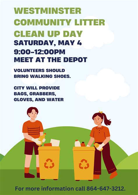 Call for Community Cleanup Volunteers – City of Westminster, SC