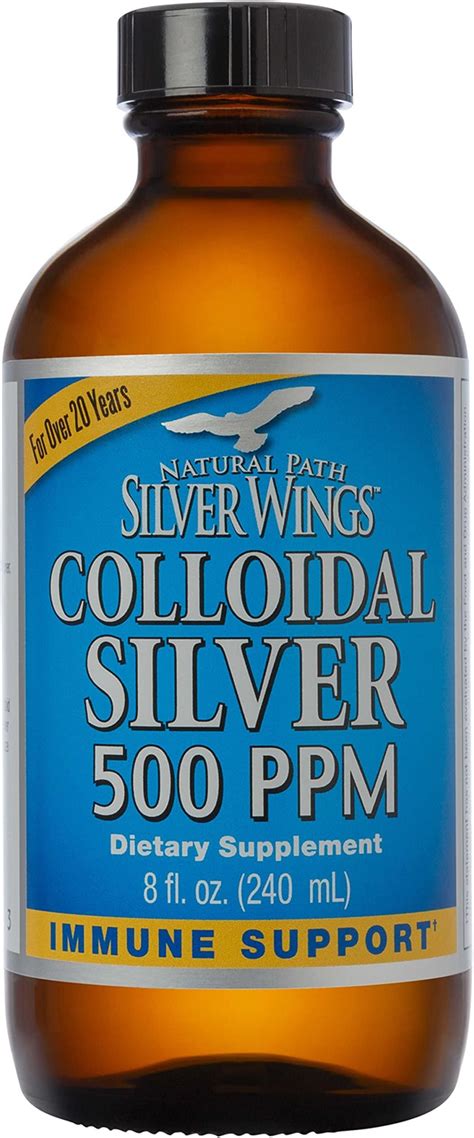 Amazon.com: Natural Path Silver Wings - Colloidal Silver 500 ppm - Pure ...