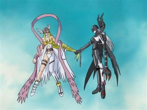 Angewomon & Demidevimon | Angewomon, Digimon, Digimon adventure