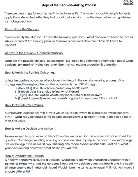 Image result for Steps for Making Decisions