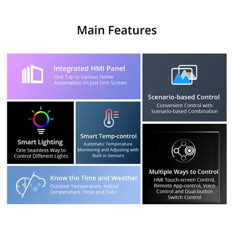 SONOFF NSPanel EU Smart Scene Wall Switch Intelligent Color LCD Touch