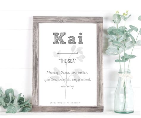 Kai Name Meaning