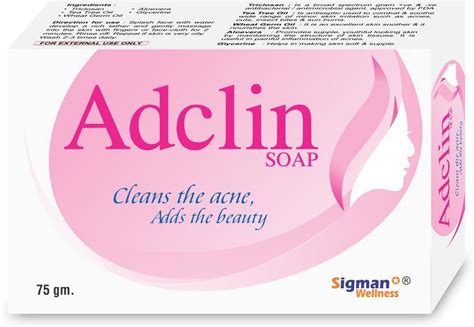 ADCLIN Soap For Acne ( 5 x 75 gm ) - Price in India, Buy ADCLIN Soap ...