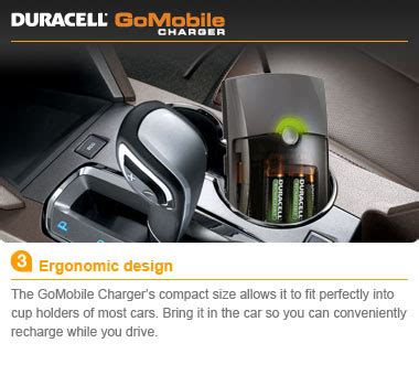 Duracell Go Mobile Charger / Rechargeable / includes car adaptor and 2 ...