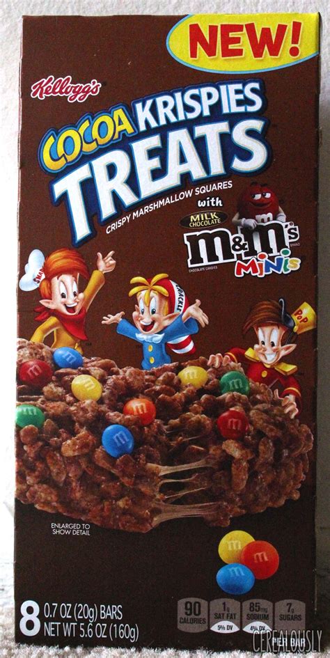 Review: Kellogg's Cocoa Krispies Treats with M&M's Minis