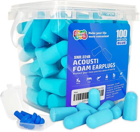 Amazon.com: Shuaiguoqi 100Pcs Soft Foam Ear Plugs Very Soft Slow ...