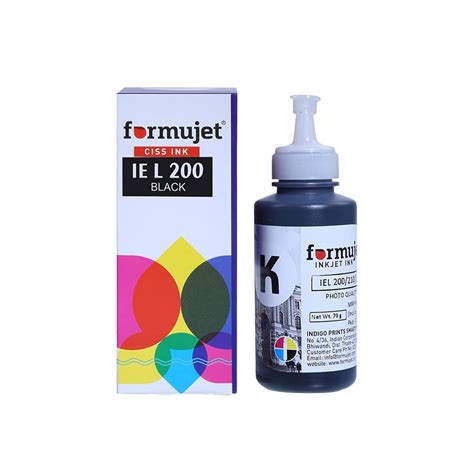 Formujet IE L200 / 664 Ink Compatible to Epson T664 Black Ink Bottle ...