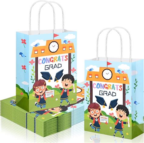 Bolsome 24 Pack Kindergarten Graduation Gift Bags for kids, Preschool ...