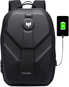 FUR JADEN Anti Theft Number Lock 15 L Laptop Backpack Black - Price in ...