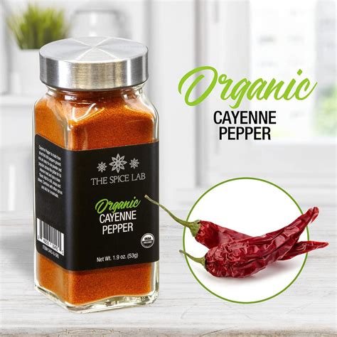 Organic Cayenne Pepper Powder - 1.9 oz French Jar | Gluten-Free Ground ...