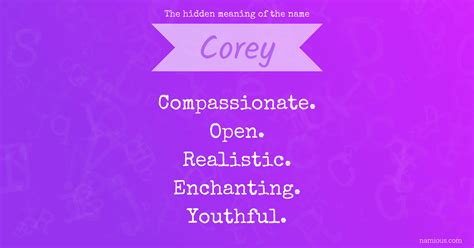 Corey Name Meaning Biblical - Captions Quotes
